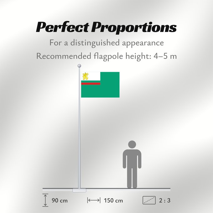 Flag Proportions: Coastguard Ensign of Bulgaria