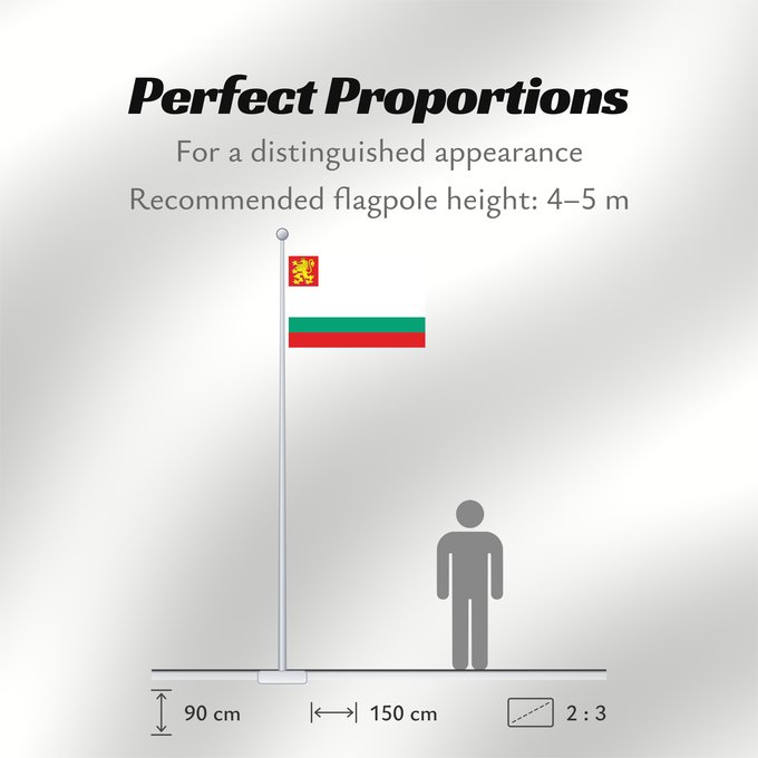 Flag Proportions: Naval Ensign of Bulgaria