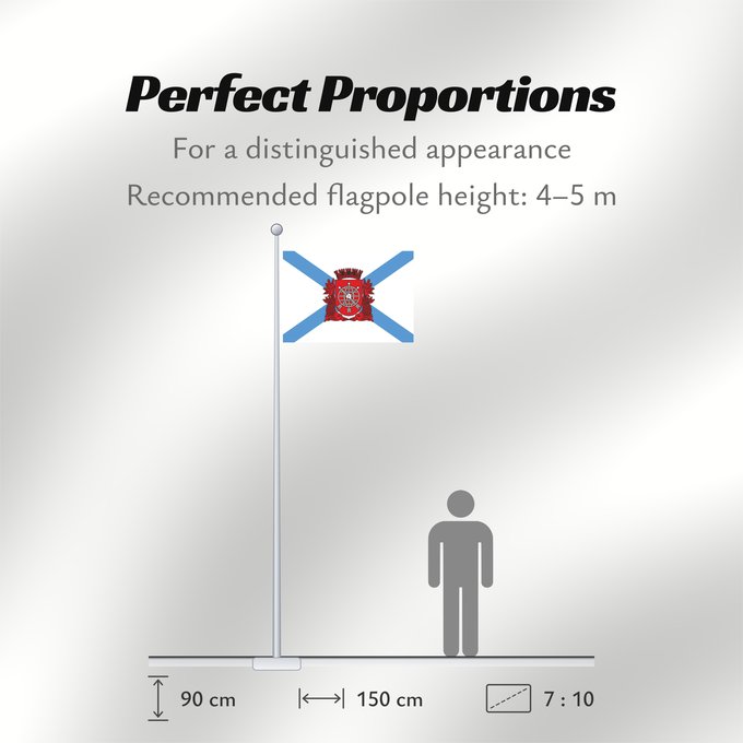 Flag Proportions: Cidade do Rio de Janeiro	City of Rio de Janeiro	Rio de Janeiro	Río de Janeiro	Stadt Rio de Janeiro