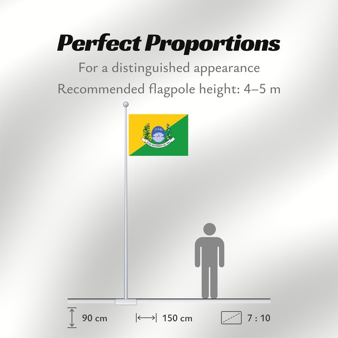 Flag Proportions: Itabi Município Itabi, sergipe