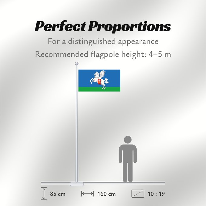 Flag Proportions: Słucak Slutsk, Belarus Slutsk Sluzk Сьцяг Слуцку, Беларусь