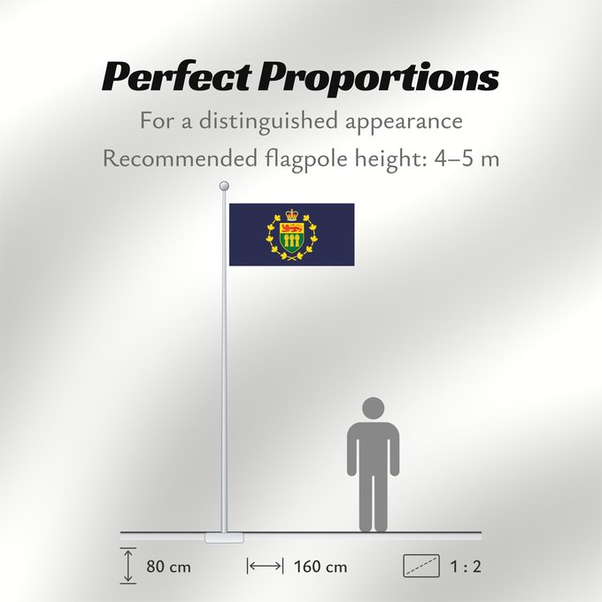 Flag Proportions: Lieutenant-Governor of Saskatchewan Lieutenant-gouverneur de Saskatchewan Teniente Gobernador de Saskatchewan Vizegouverneur von Saskatchewan Luogotenente Governatore del Saskatchewan