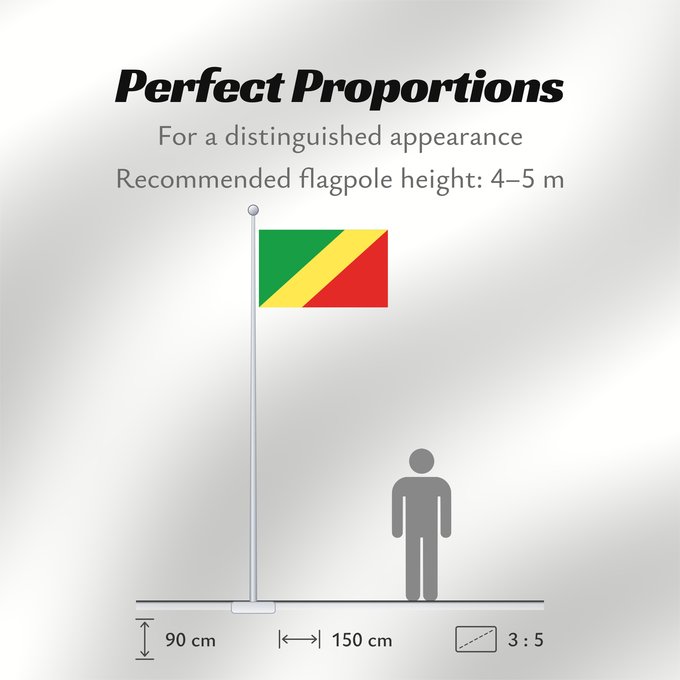 Flag Proportions: Republic of the Congo	Congo	République du Congo	República del Congo	Republik Kongo	Repubblica del Congo	República do Congo	علم الكونغو	Banniel Republik Kongo	La Respubliko Kongo	Kongoar bandera	پرچم جمهوری کنگو	Dalapo ya Repubilika ya Kongo	Bɛndɛ́lɛ ya Re