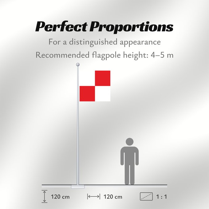 Flag Proportions: Chamoson	Swiss municipality of Chamoson, Canton of Wallis	Commune suisse de Chamoson, du canton de Valais