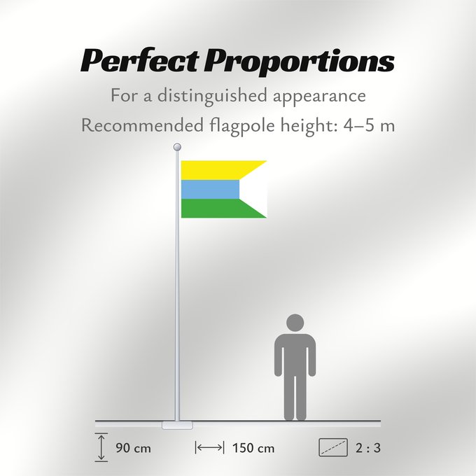 Flag Proportions: Cunday Cunday, Tolima Colombia
