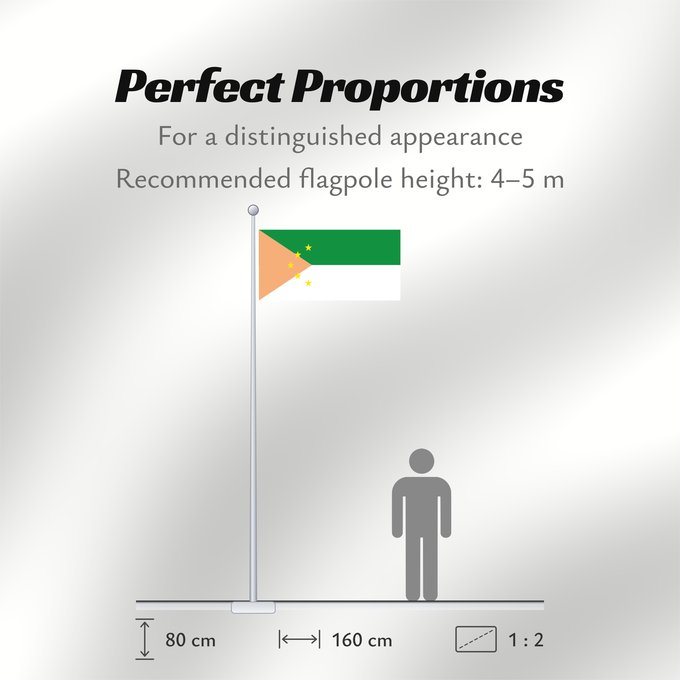Flag Proportions: Galeras Sucre Galeras (Sucre) DESCRIPCION FISICA La bandera del Municipio de Galeras presenta una forma rectangular dividida en tres partes Un triangulo en el extremo izquierdo que llega hasta la tercera parte del largo de la bandera