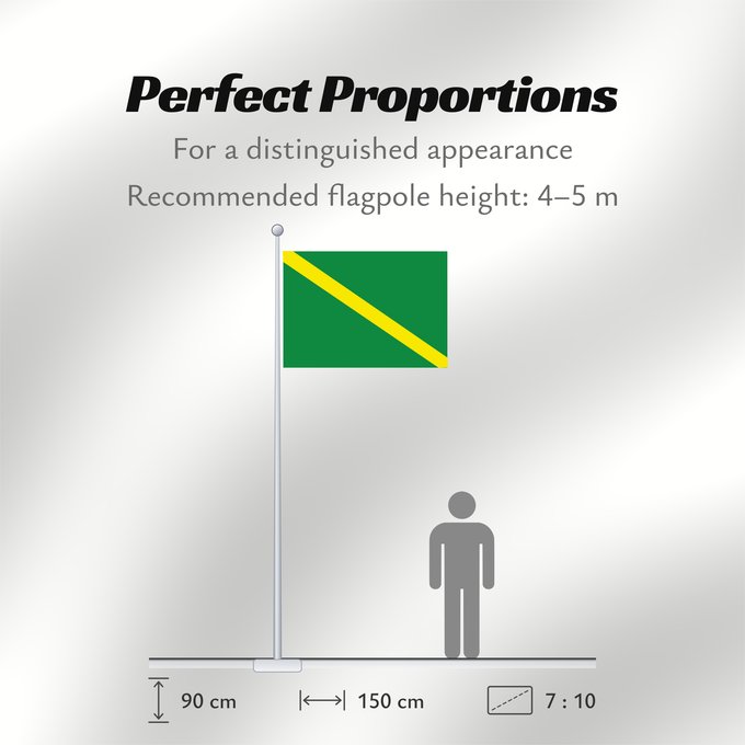 Flag Proportions: Villapinzon Villapinzon, Cundinamarca