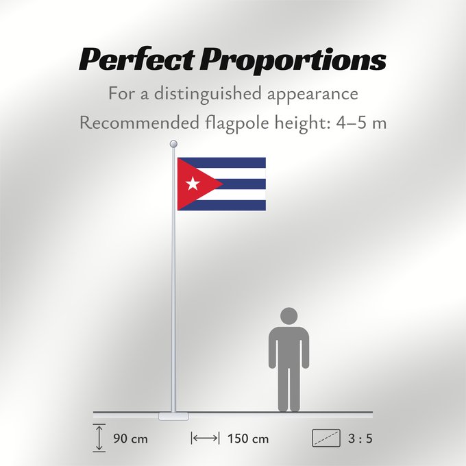Flag Proportions: Cuba	Kuba	علم كوبا	Banniel Cuba	Kubo	پرچم کوبا	Kiba	Флаг Кубы	Kube	Kubas	Прапор Куби	Quốc kỳ Cuba	​古巴国旗