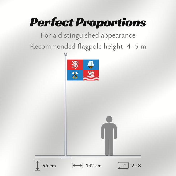 Flag Proportions: Karlovy Vary Region	Région de Karlovy Vary	Región de Karlovy Vary	Region Karlovy Vary	Regione di Karlovy Vary