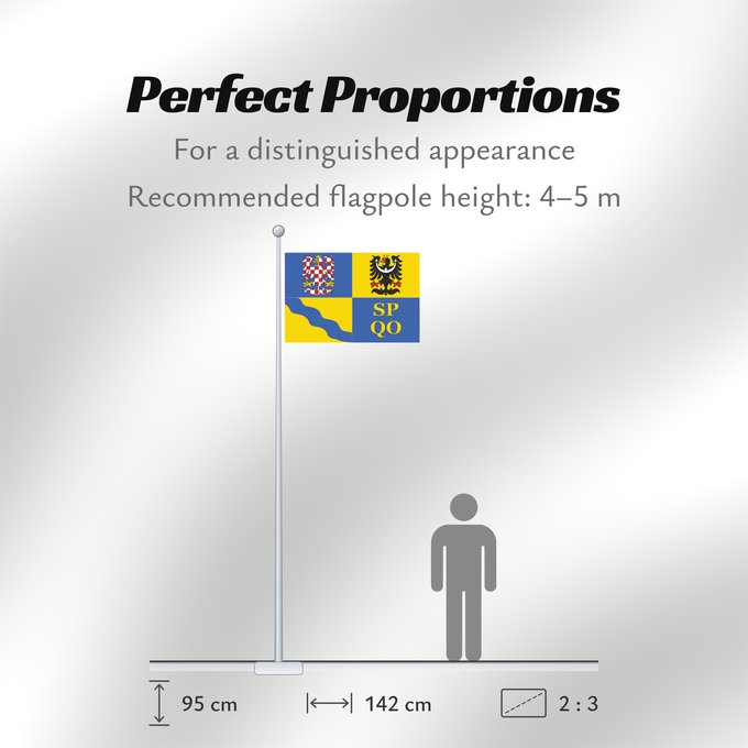 Flag Proportions: Olomouc Region	Région d'Olomouc	Región de Olomouc	Region Olomouc	Olomouckého kraje