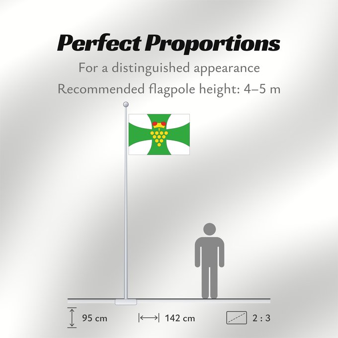 Flag Proportions: Domanin HO CZ	Municipal flag of Domanín village	Domanín, okres Hodonín