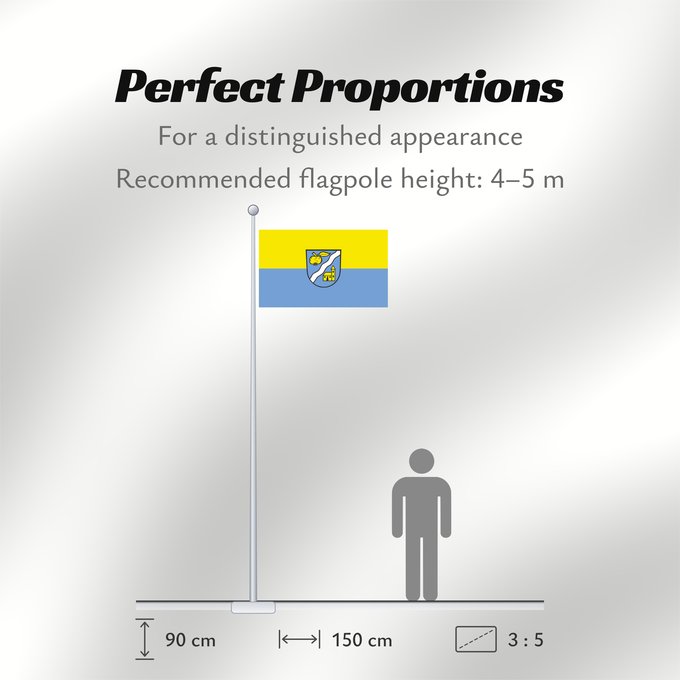 Flag Proportions: Langenbrettach (Nördliches Baden-Württemberg)