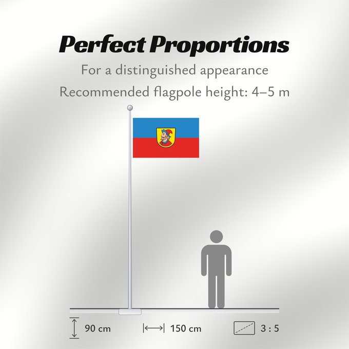 Flag Proportions: Heidenheim an der Brenz (Schwäbische Alb)