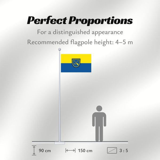 Flag Proportions: Linkenheim-Hochstetten (Nördliches Baden-Württemberg)