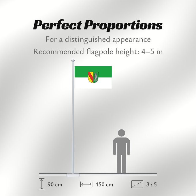 Flag Proportions: Gundelfingen (Südlicher Schwarzwald)