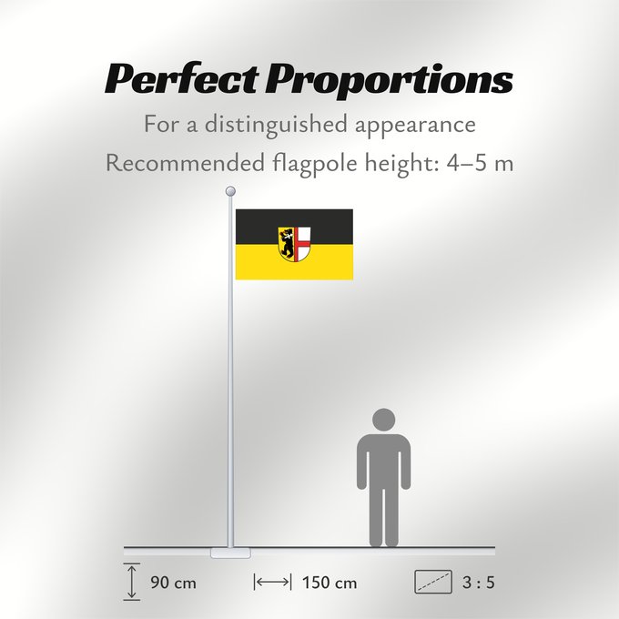 Flag Proportions: Kirchzarten (Südlicher Schwarzwald)