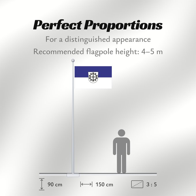 Flag Proportions: Mühlheim an der Donau (Schwäbische Alb)