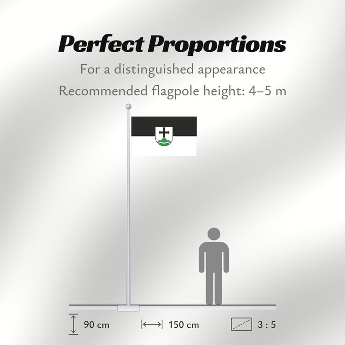 Flag Proportions: Achberg (Württembergisches Allgäu Oberschwaben)