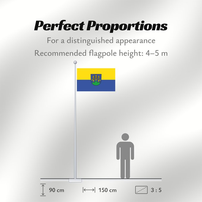 Flag Proportions: Bergatreute (Württembergisches Allgäu Oberschwaben)