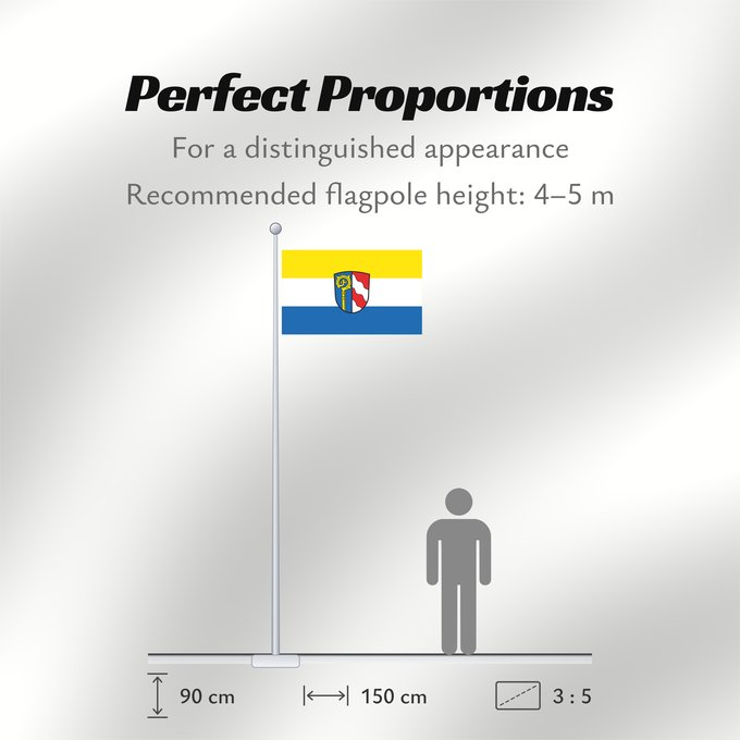Flag Proportions: Eching am Ammersee (Ammersee-Lech)