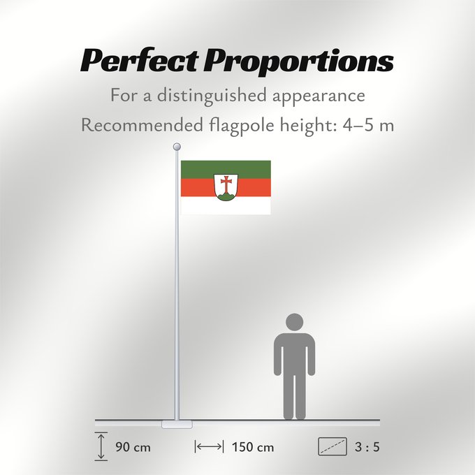 Flag Proportions: Landsberg am Lech, GKSt (Ammersee-Lech)