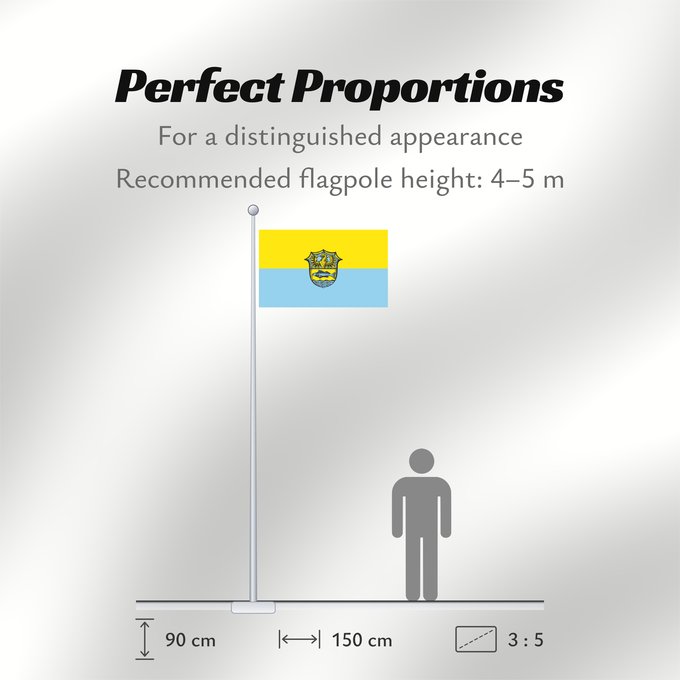 Flag Proportions: Utting am Ammersee (Ammersee-Lech)
