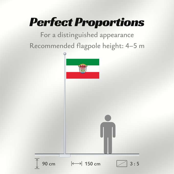 Flag Proportions: Miesbach (Kreis)