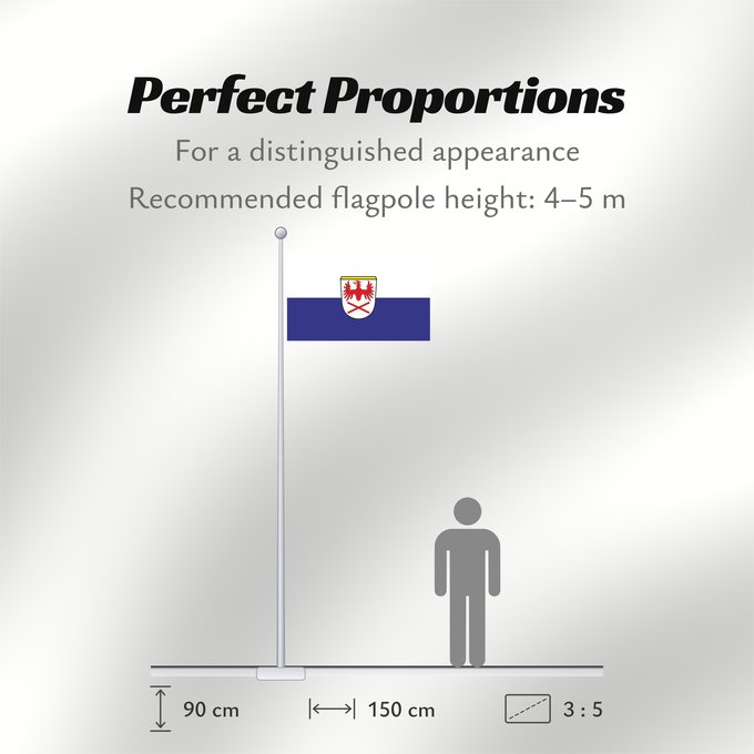 Flag Proportions: Hausham (Alpenregion Tegernsee-Schliersee)