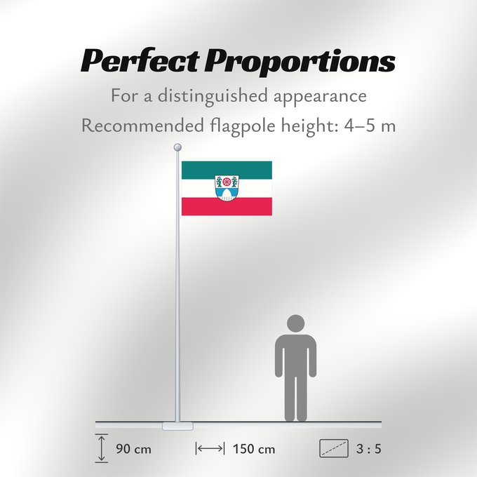 Flag Proportions: Garching b.München, St (Münchener Umland)