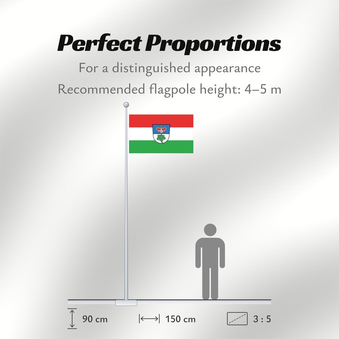 Flag Proportions: Berg im Gau (Oberbayerns Städte)