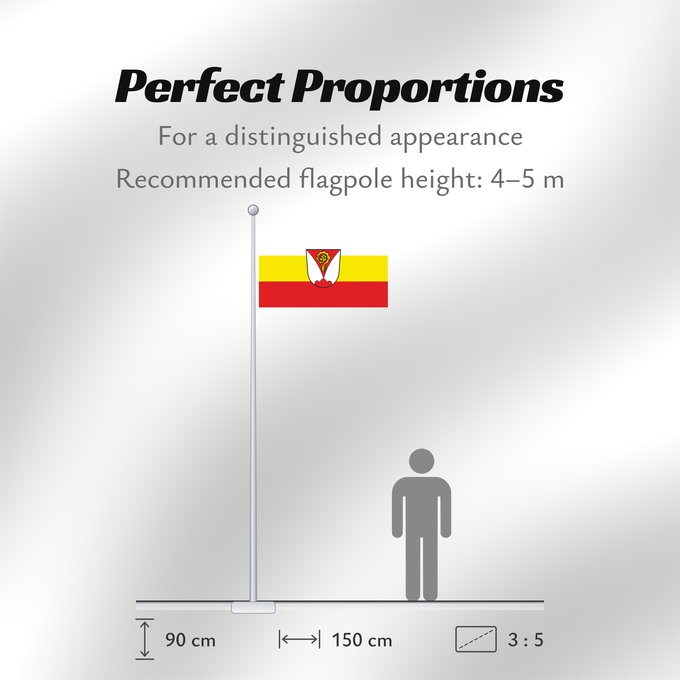 Flag Proportions: Aldersbach (Bayerisches Golf- und Thermenland)