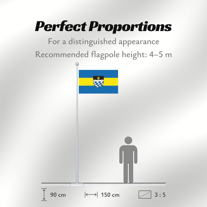 Flag Proportions: Simbach, M (Bayerisches Golf- und Thermenland)
