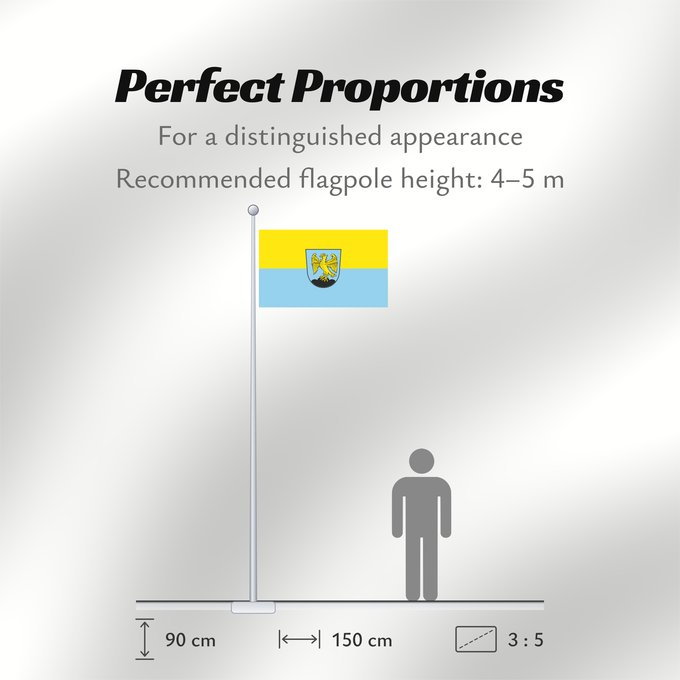 Flag Proportions: Falkenstein, M (Bayerischer Wald)