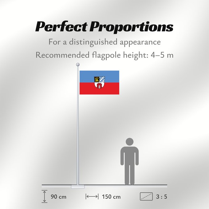 Flag Proportions: Kemnath, St (Oberpfälzer Wald)