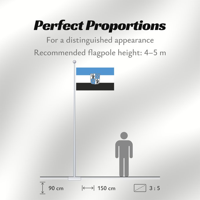 Flag Proportions: Stein, St (Romantisches Franken - vom Rangau zur Romantischen Straße)