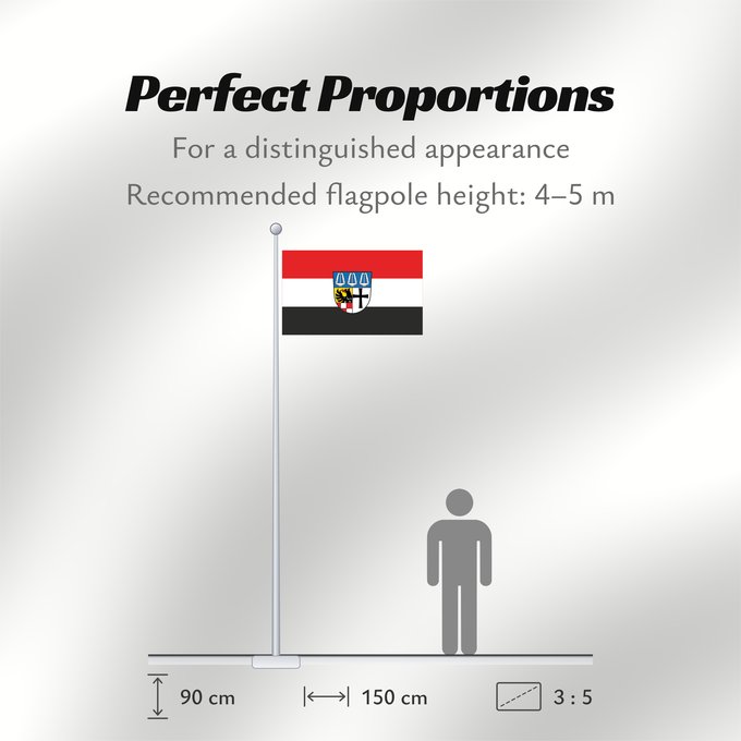 Flag Proportions: Bad Kissingen (Kreis)
