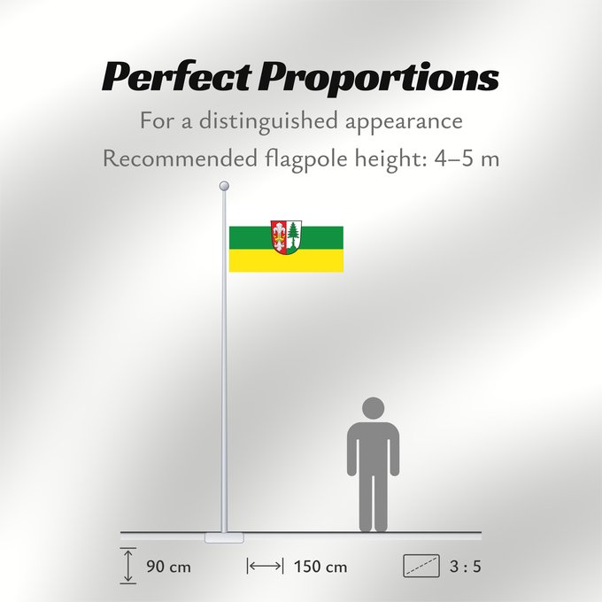 Flag Proportions: Schneeberg, M (Spessart-Mainland)