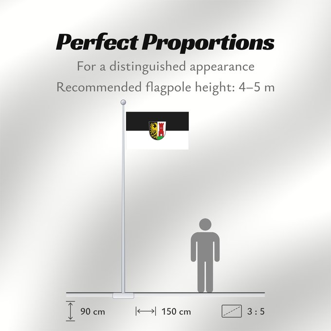 Flag Proportions: Kempten (Allgäu) (Allgäu)