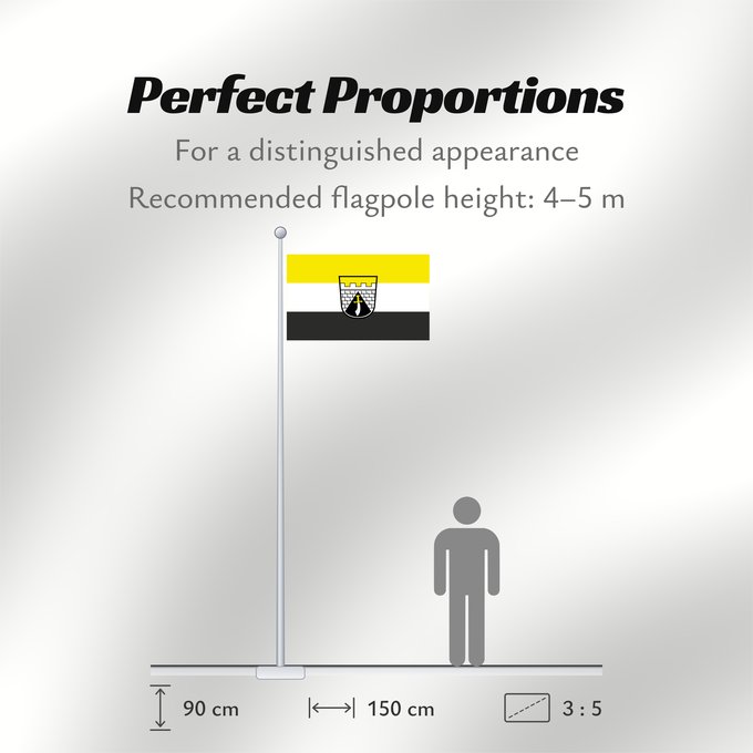 Flag Proportions: Mering, M (Bayerisch-Schwaben)