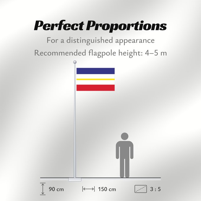 Flag Proportions: Mecklenburg-Western Pomerania	Mecklenburg-Vorpommern	Mecklembourg-Poméranie-Occidentale	Mecklemburgo-Pomerania Occidental	Meclemburgo-Pomerania Anteriore