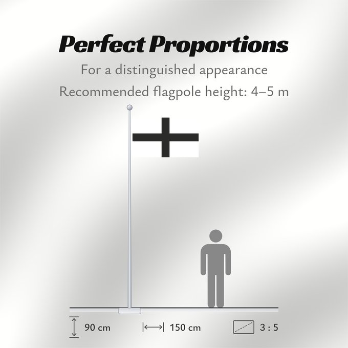 Flag Proportions: Black St George s Cross
