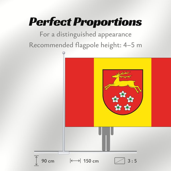 Flag Proportions: Buchberg German municipality of Buchberg Commune allemande de Buchberg Gemeinde Buchberg