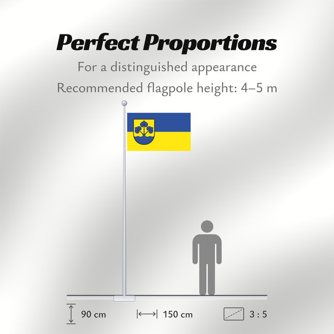 Flag Proportions: Enger It is easy to put a border around this flag image Stadt Enger, Deutschland