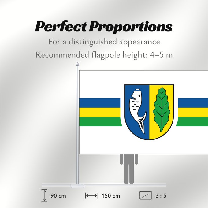 Flag Proportions: Graal Mueritz	German municipality of Graal-Müritz	Commune allemande de Graal-Müritz	Graal-Müritz	Gemeinde Graal-Müritz