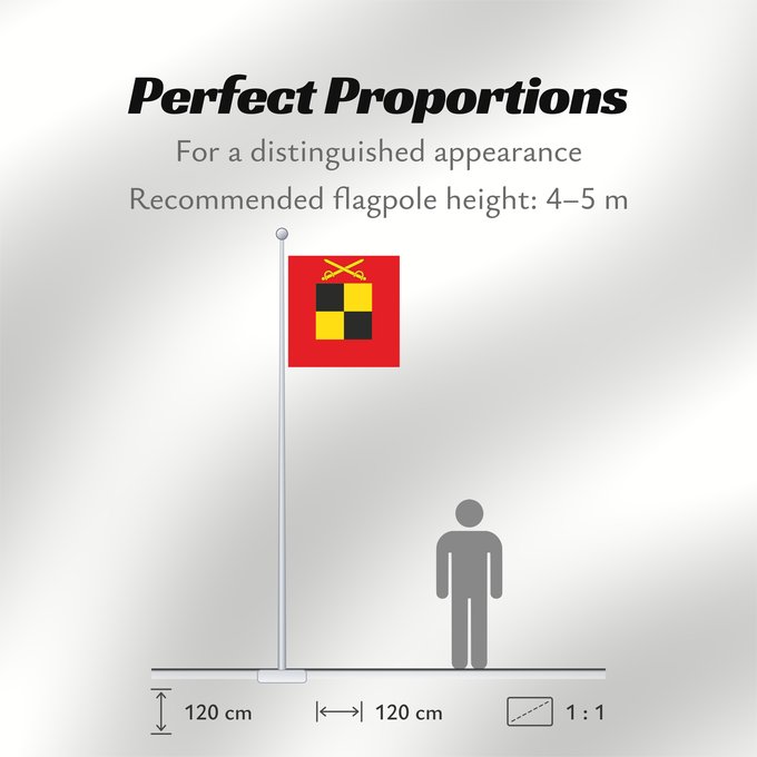 Flag Proportions: Heeresführungskommando 1995 Bundeswehr