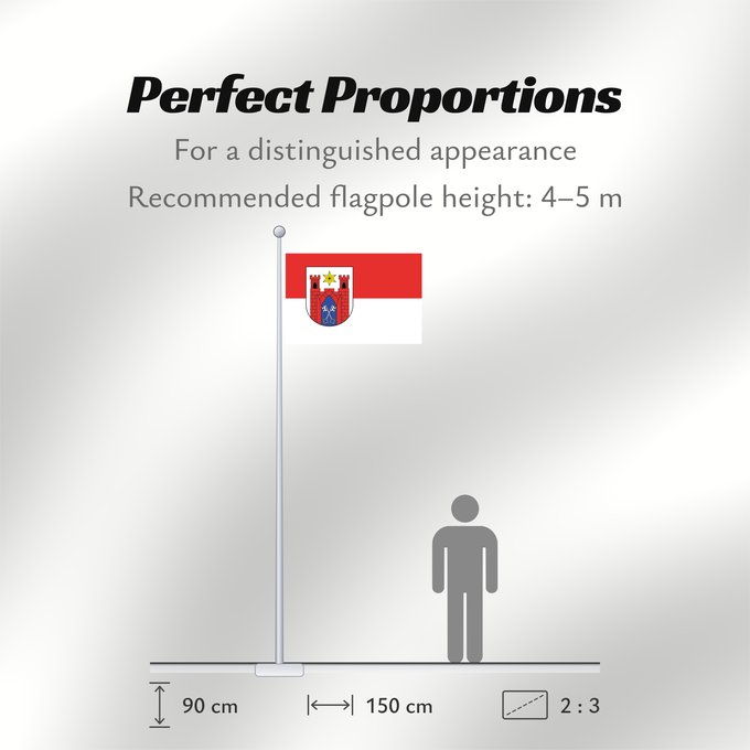 Flag Proportions: Lübbecke	It is easy to put a border around this flag image
