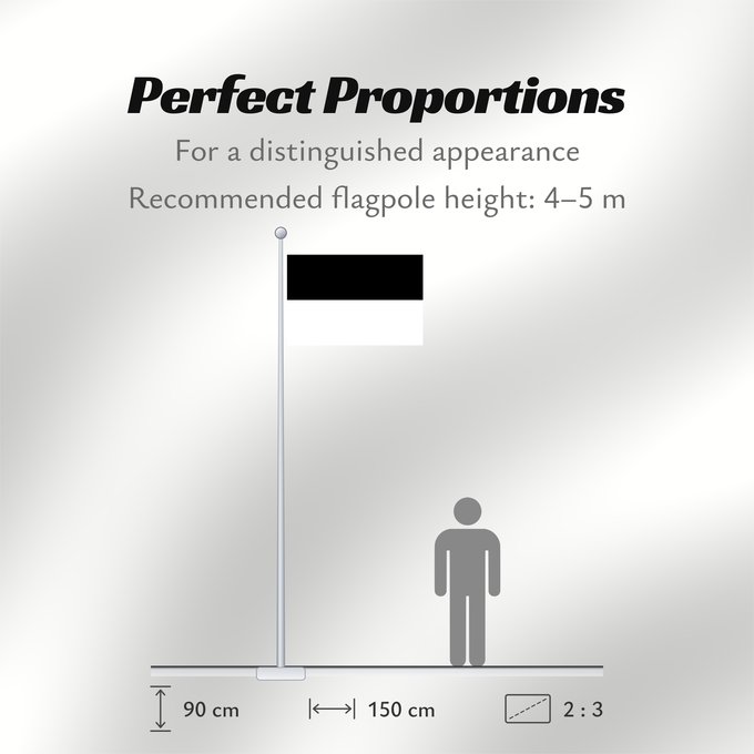 Flag Proportions: Preußen - Provinz Ostpreußen Prussian province of East Prussia; Ratio 2 3 Prusse-Orientale (province) Prusia Oriental (provincia) Preußischen Provinz Ostpreußen; Verhältnis 2 3 Prussia Orientale (provincia)