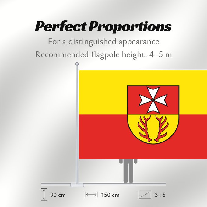 Flag Proportions: Rastow German municipality of Rastow Commune allemande de Rastow Gemeinde Rastow