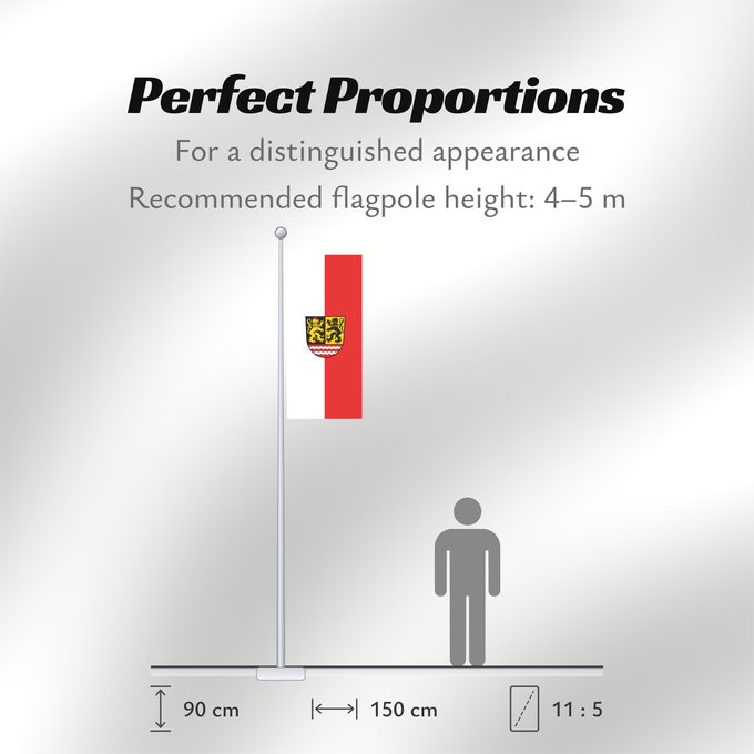 Flag Proportions: Saale-Orla-Kreis	German district Saale-Orla-Kreis