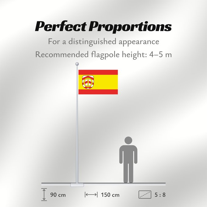 Flag Proportions: Spenge It is easy to put a border around this flag image Stadt Spenge, Deutschland